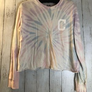 Pastel Tie-Dye Cleveland Crop Top
